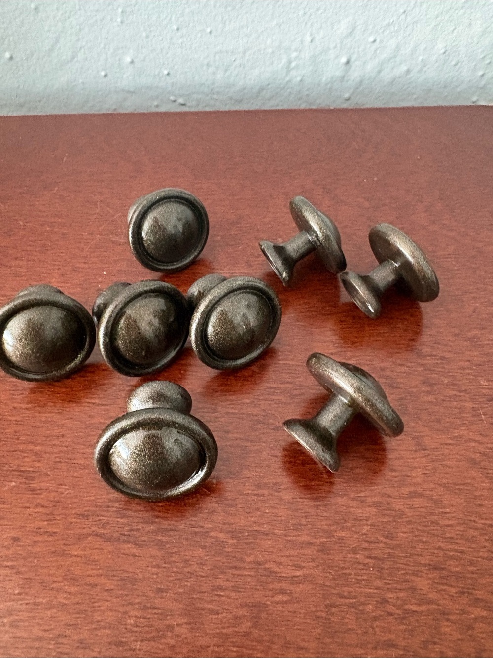 Dark Bronze Drawer Knob Pulls - Round Cabinet Hardware